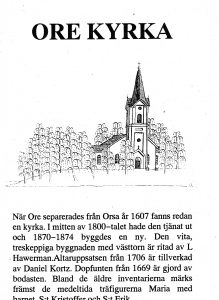 Ore kyrka - furudal