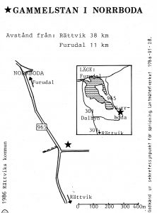 Norrboda gammelsta - Furudal karta